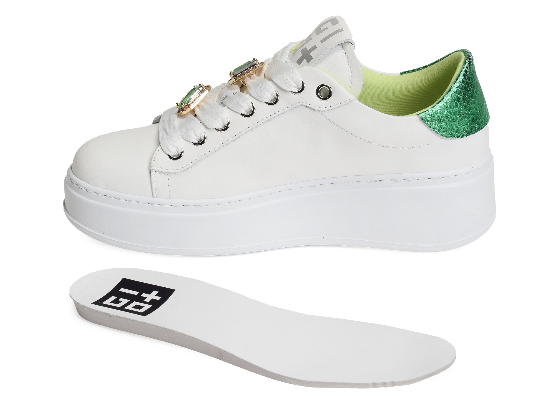 Pia 180c blanc vert