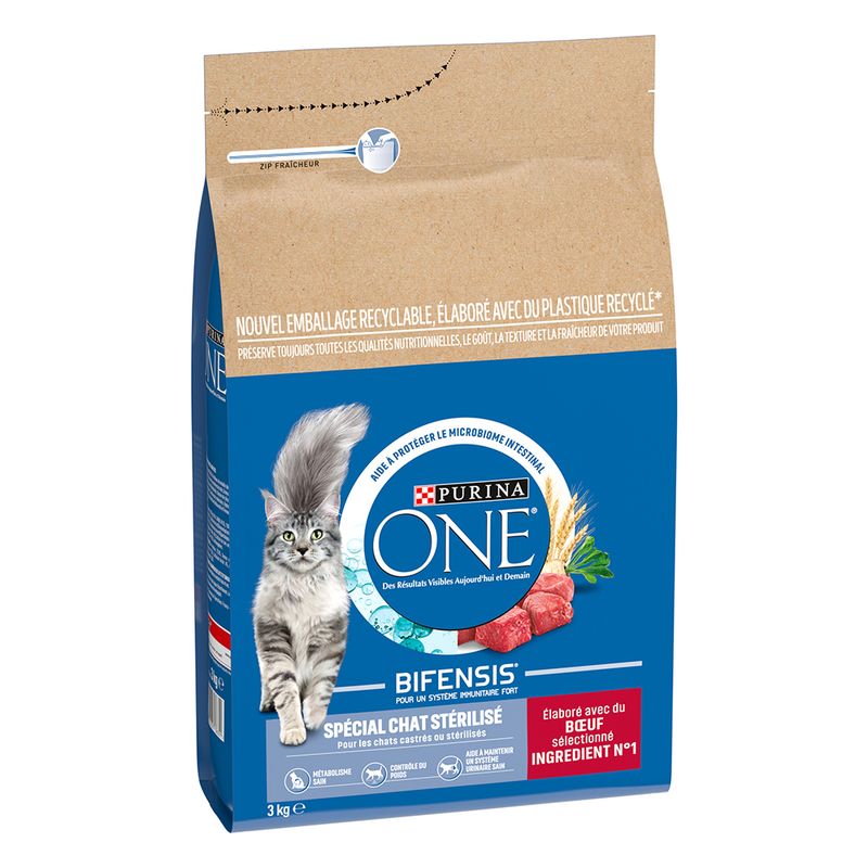 PURINA ONE Chat Stérilisé au bœuf à prix discount sur bitiba.fr