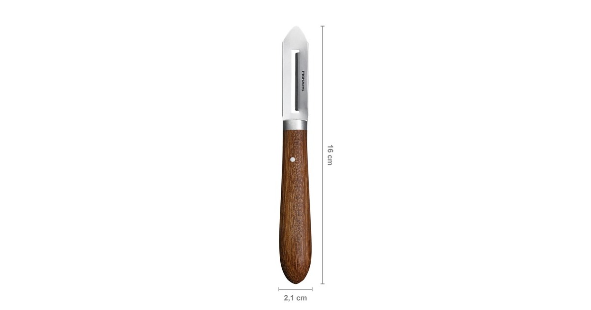 FiskarsClassic Schiller rechts 5 cm mes  (Houtkleur, Dunschiller | FSC-gecertificeerd Sucupira hout | rvs)
