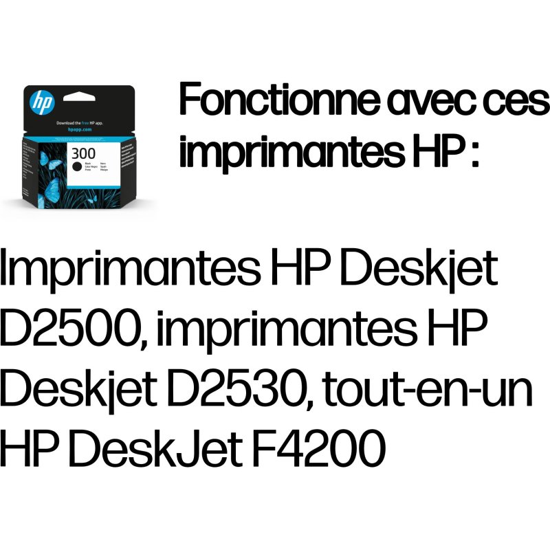 HP 300 cartouche d'encre noir authentique