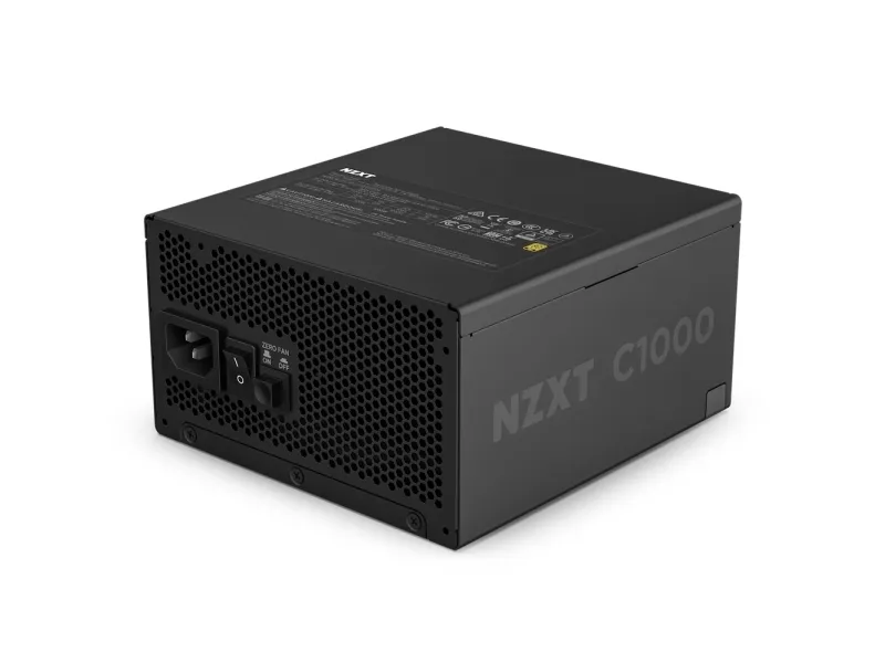 NZXT C-Series C1000 - Strømforsyning (intern) - ATX12V 3.1/ EPS12V 2.92 - 80 PLUS Gold - AC 100-240 V - 1000 Watt - aktiv PFC - Europa - mat sort
