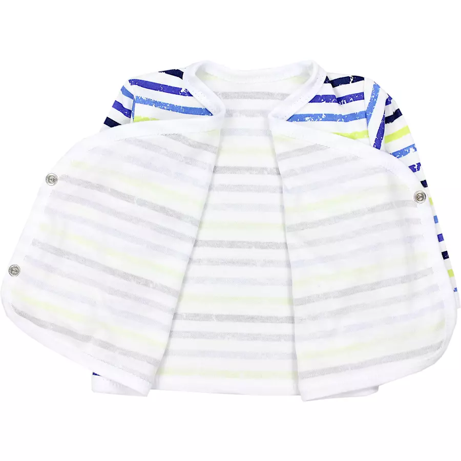 TupTam Baby Langarm Wickelshirt 5er Set grauhellblau
