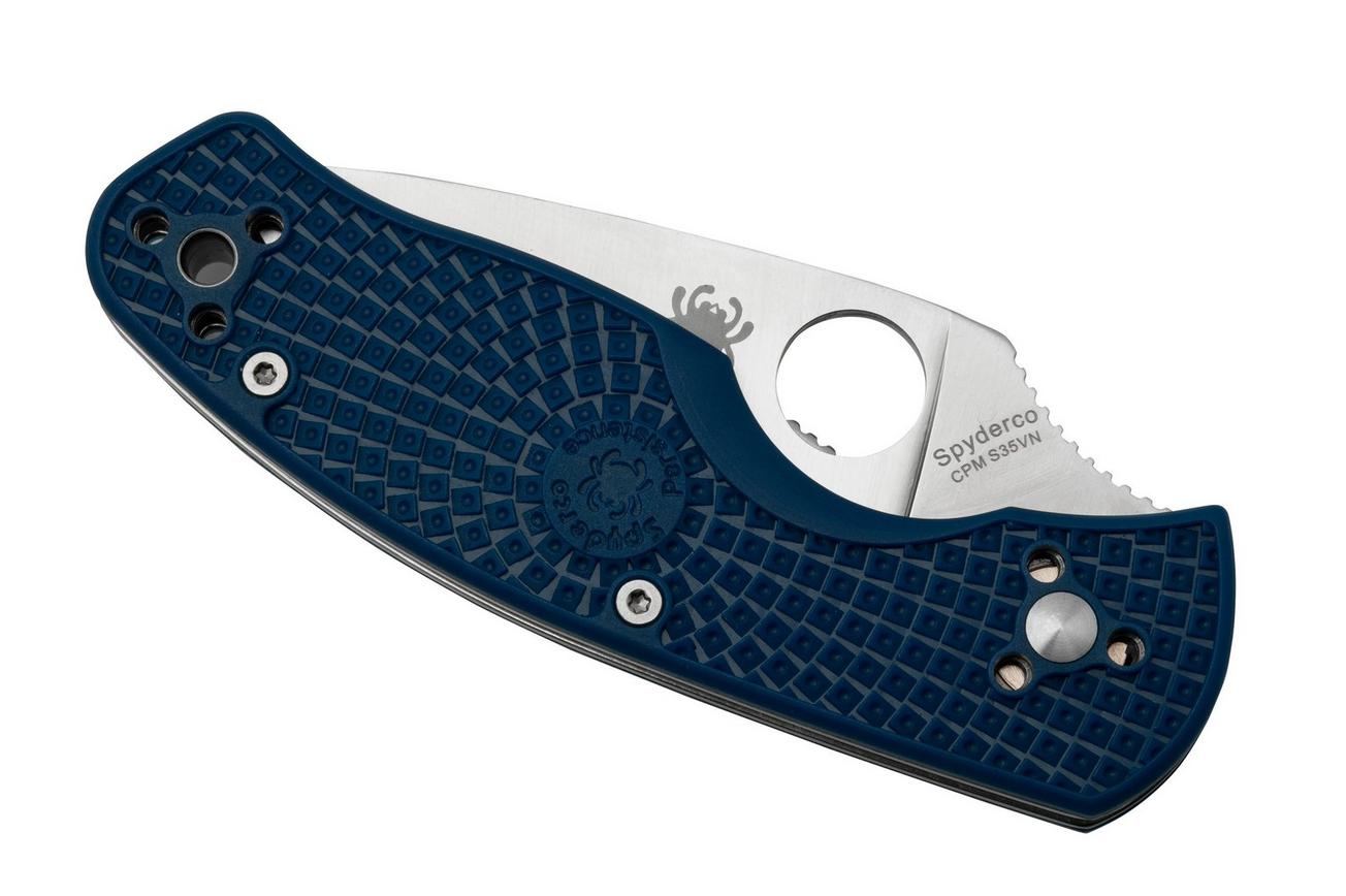 Spyderco Persistence Lightweight S35VN Blue C136PSBL FRN partly serrated zakmes