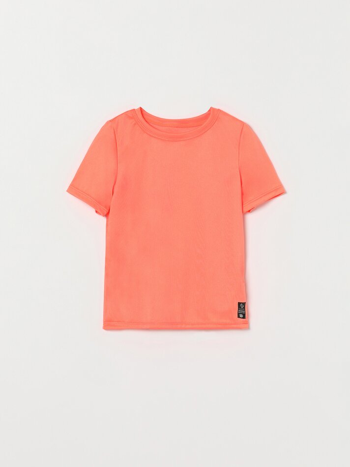 Camiseta com proteção solar UPF 50 - Laranja Fluorescente
