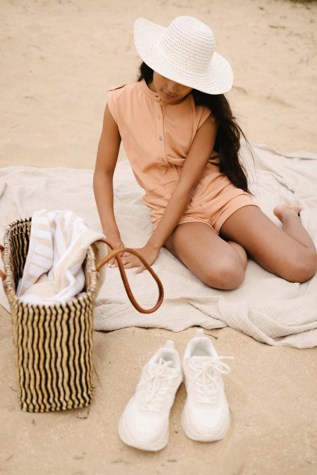 LEVV playsuit KAROON oranje