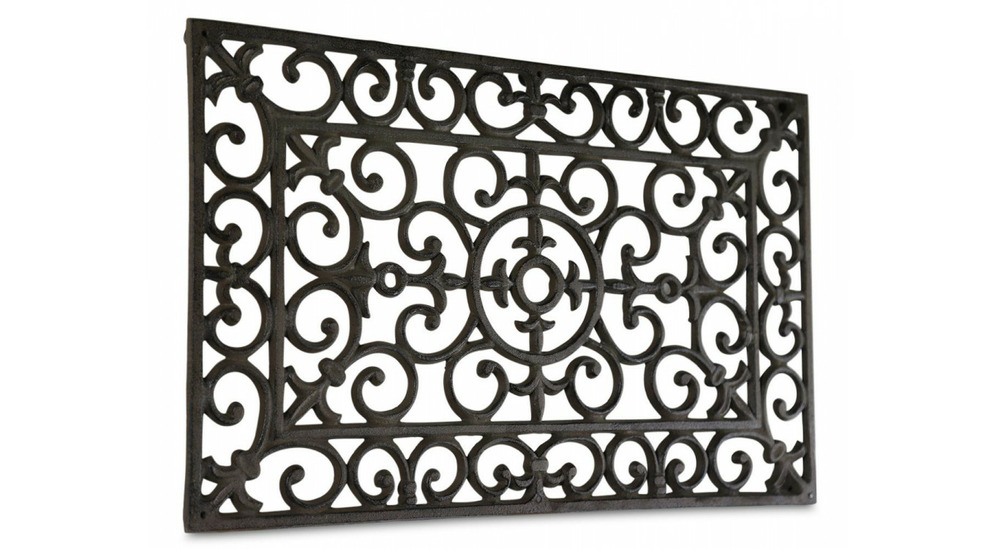 Paillasson rectangulaire fonte marron 56x35x2cm