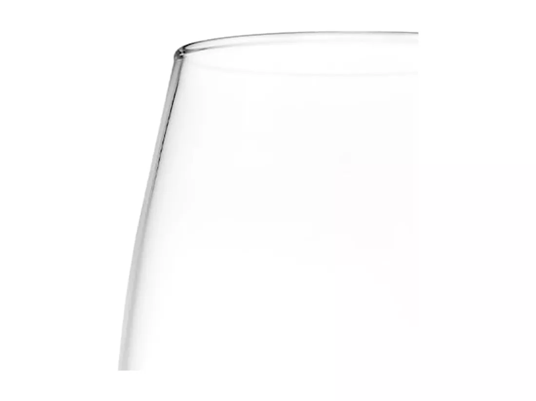 WELL HOME - Vase courbé en verre transparent Ø11x26cm - accessoire décoration maison
