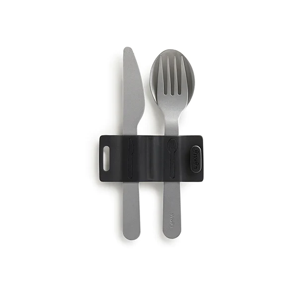 Set de 3 couverts en inox spécial lunch box basics To Go Lékué