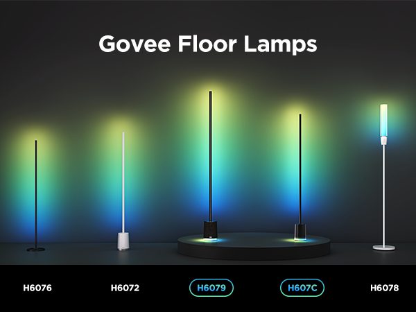 Govee - Gulvlampe 2 - Sort – Forbedre Dit Hjems Atmosfære