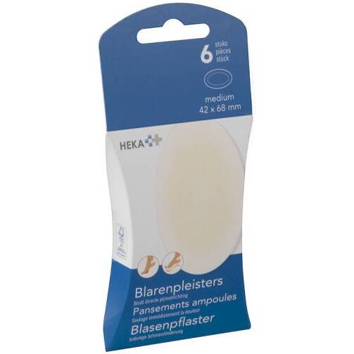 Pansements pour ampoules au talon Heka - boîte de 6