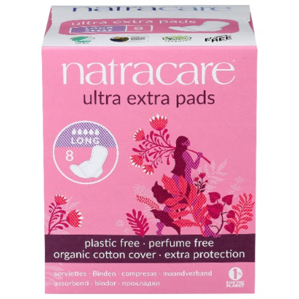 Natracare Maandverband Ultra Extra Long8 stuks
