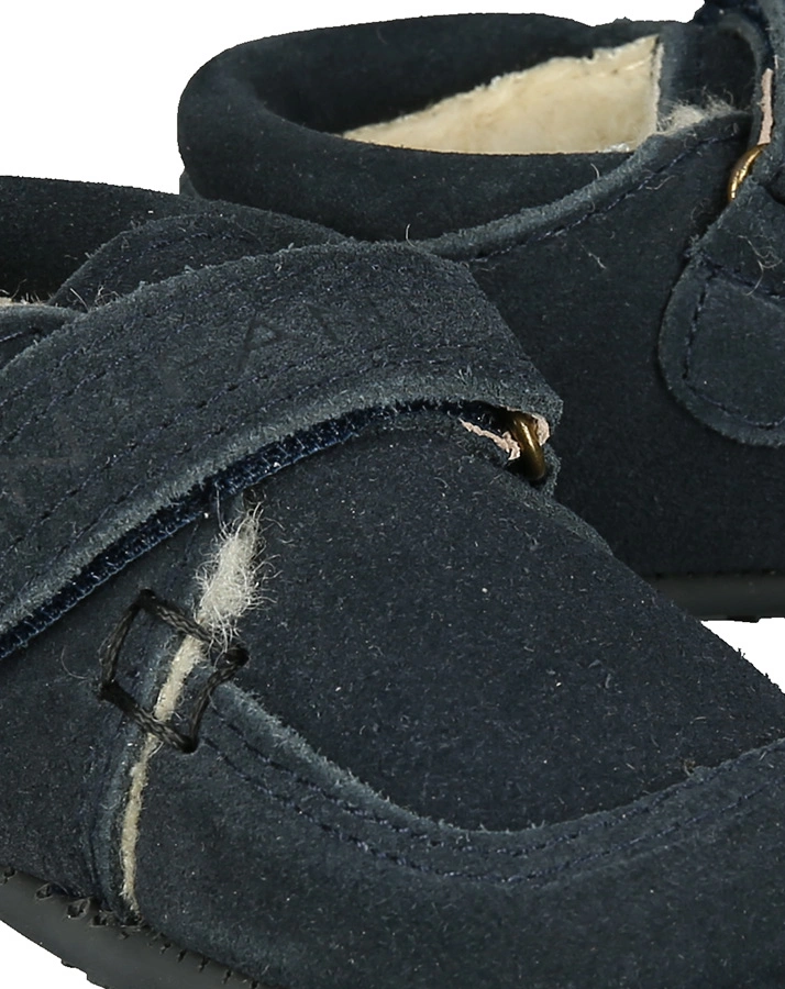 Klett-Hausschuhe EPSILON VELCRO gefüttert in dunkelblau