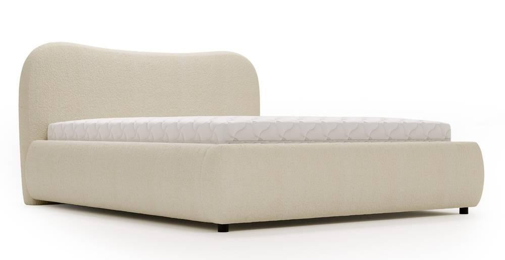 NADUVI Collection Lavelle bedframe bouclé met opbergvak 160 x 200 cm