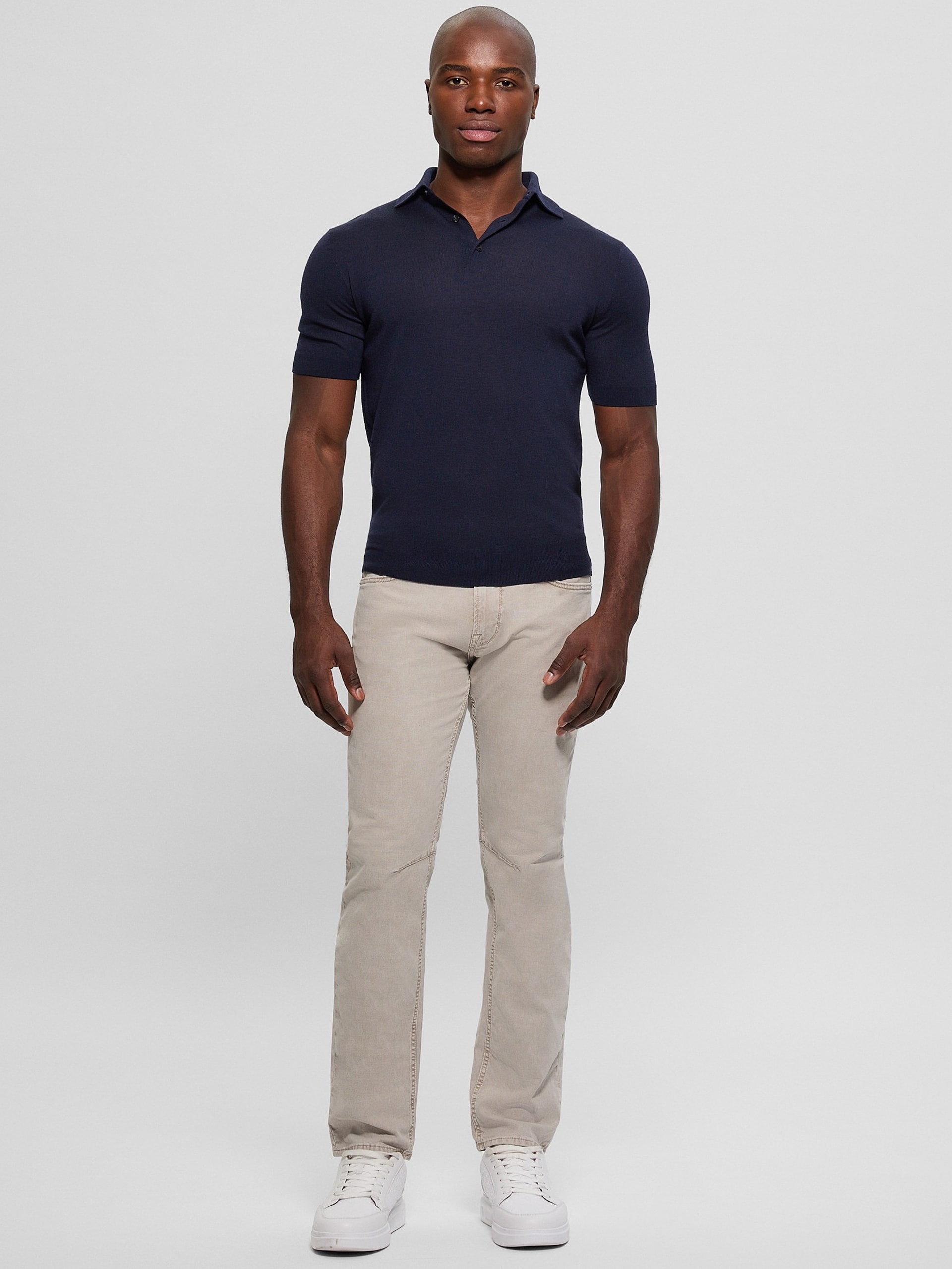 Suéter polo de lã Fred