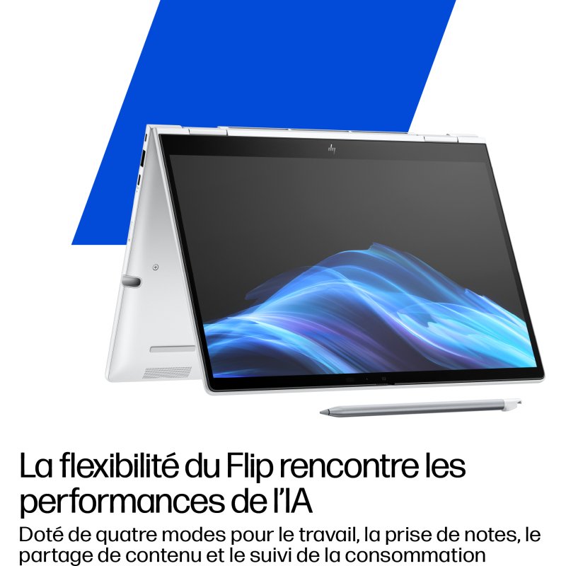 HP EliteBook 8 Flip G1i 13 inch Notebook AI PC Wolf Pro Security Edition Intel Core Ultra 7 255U Hybride (2-en-1) 33,8 cm (13.3