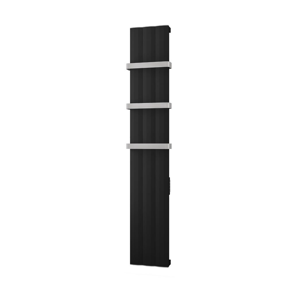 Eastbrook Derwent elektrische paneelradiator 30x180cm 600W zwart mat