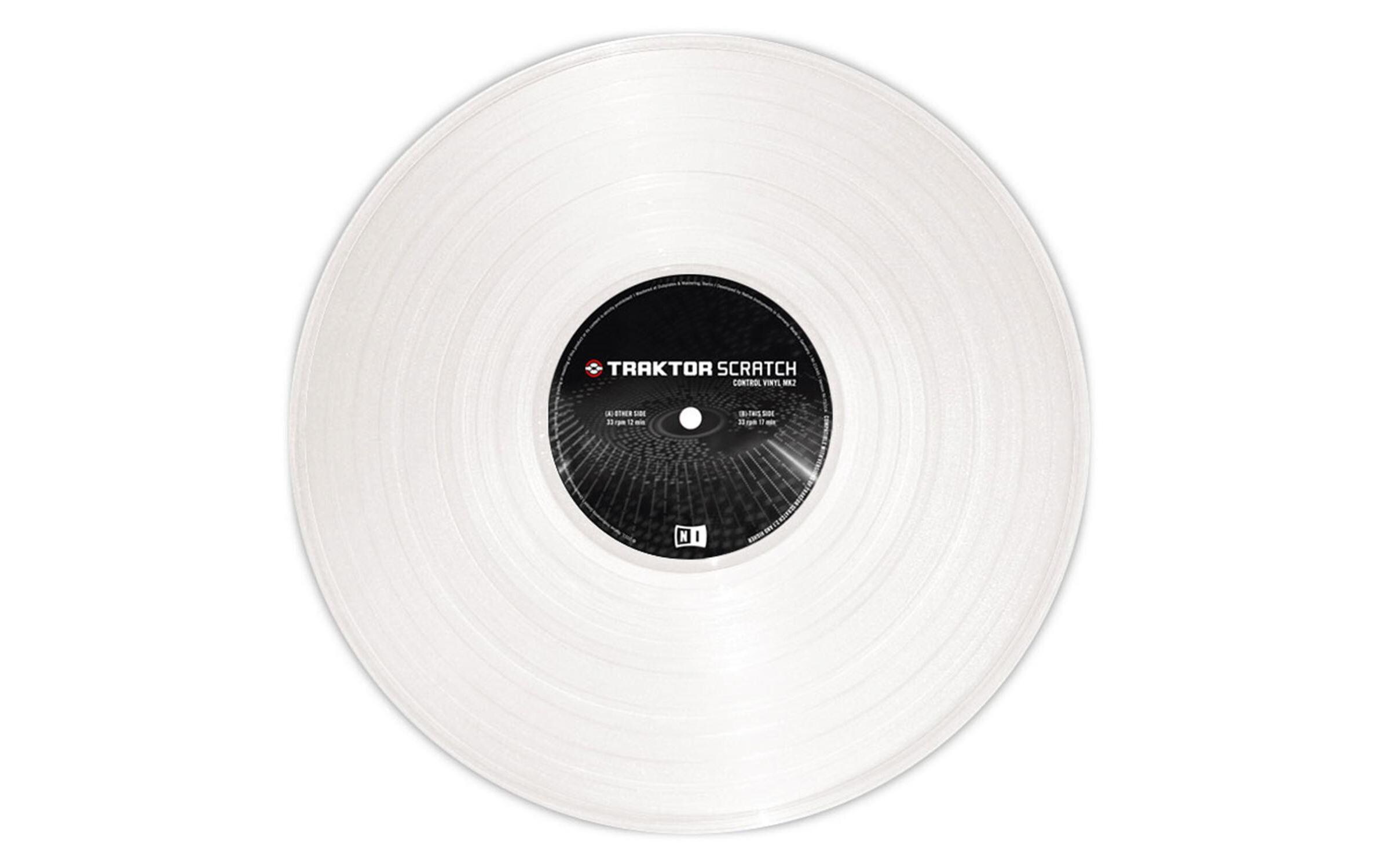 Scratch Vinyl Traktor Control MKII WHTimecode-Vinyl, weiss