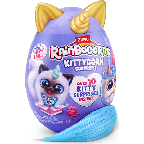 Rainbocorn Kittycorn - blå/hvid