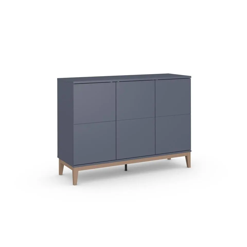 Pelle - Dressoir met 3 deuren in grijs