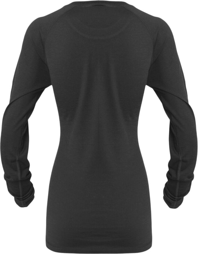 Asivik Asivik Adventure Merino blend Crew uldundertrøje, dame Sort
