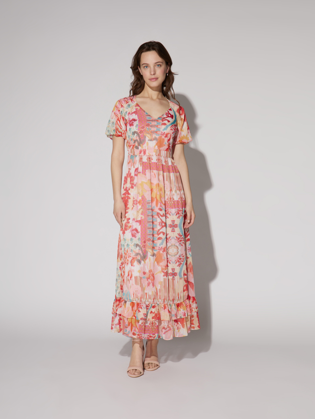 Robe longue imprimée