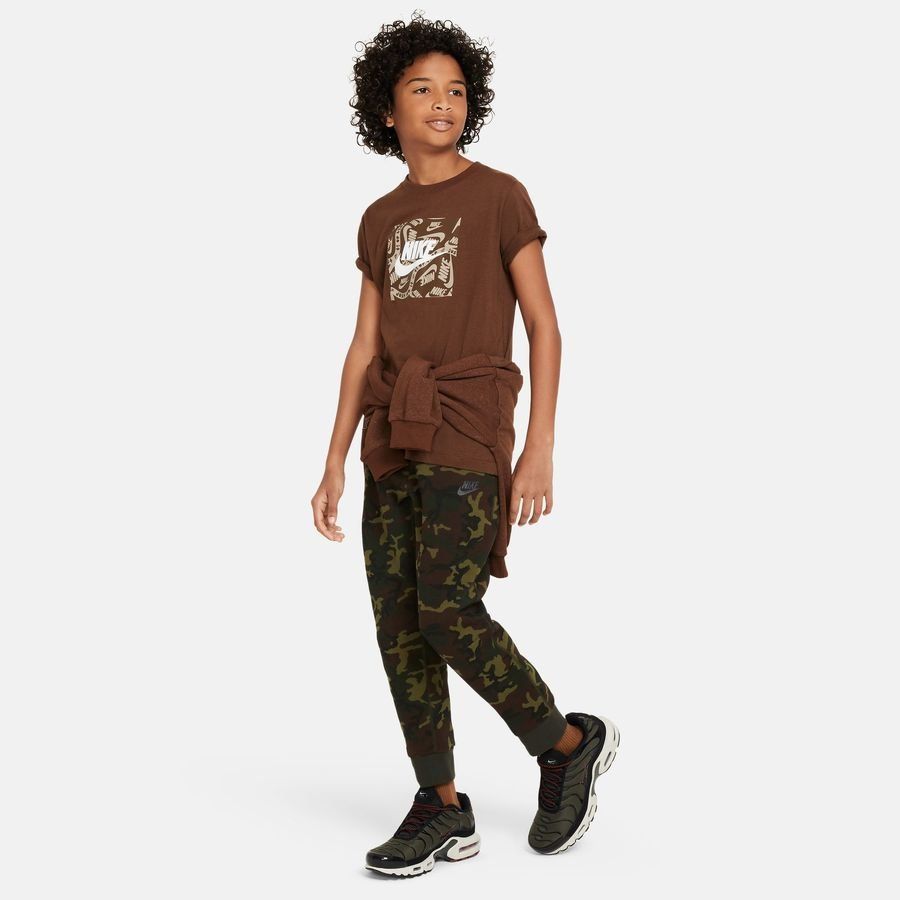 Nike Bas de Survêtement NSW Tech Fleece 24 Camo - Vert/Noir Enfant