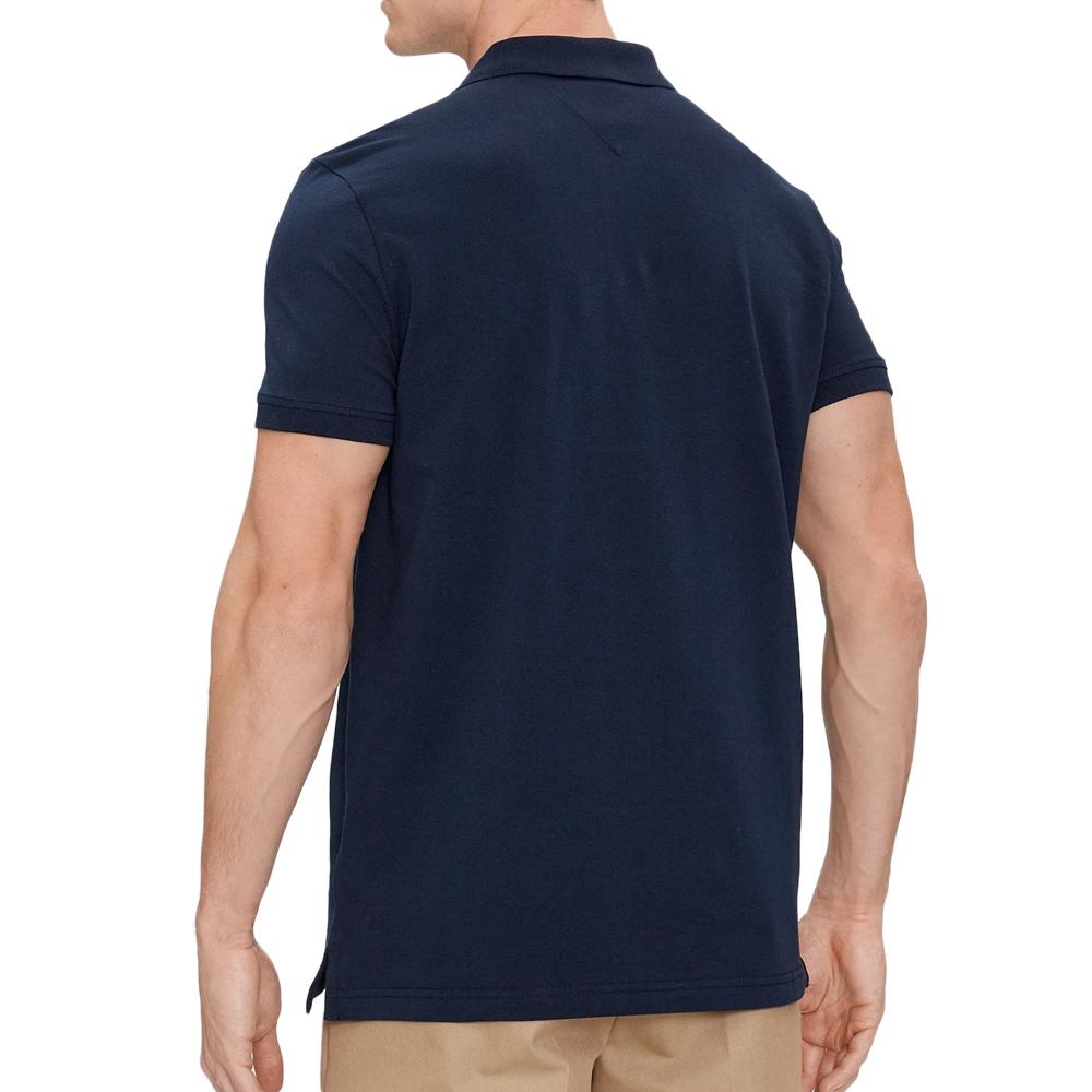 Tommy Hilfiger Polo Marine Homme Tommy Jeans Placket