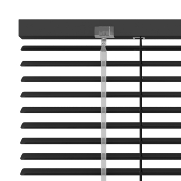 GAMMA aluminum jaloezie 25 mm zwart (kleurnr. 203) 60x250 cm (bxh)