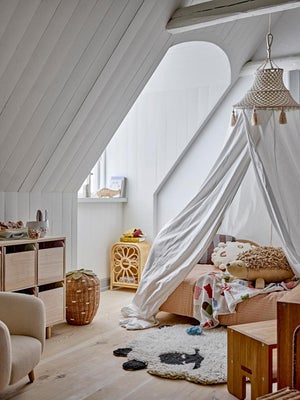 Bloomingville MINI Pelino Oppbevaringskurv med Lokk, Brun
