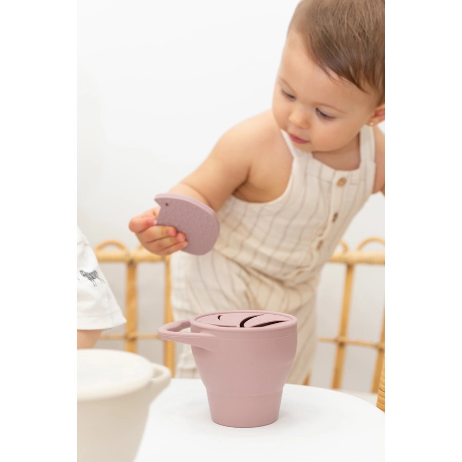 the cotton cloud Snackbecher aus Silikon Dusty Pink