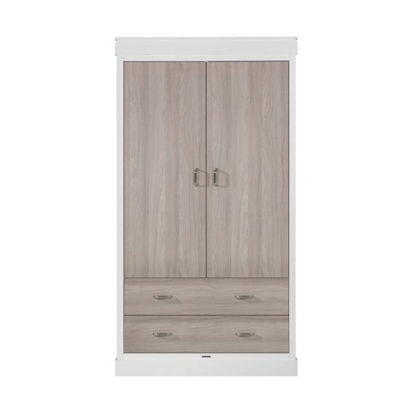 Kidsmill Newport Kledingkast 2-Deurs Wit / Eiken