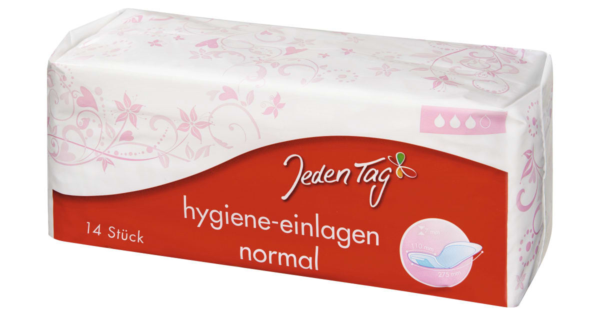 Jeden Tag Hygiene-Einlagen Normal 14er-Packung
