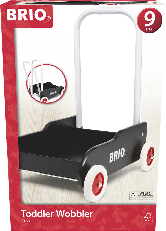 Brio Brio Lære-gå vogn Sort