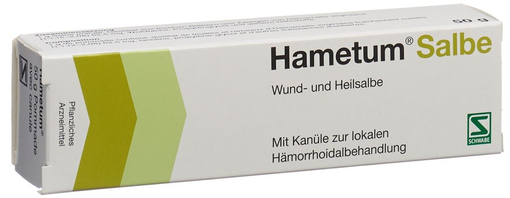 HAMETUM Salbe mit Kanüle Tb 50 g<br>50 g, Tube, Salbe, mit Kanüle