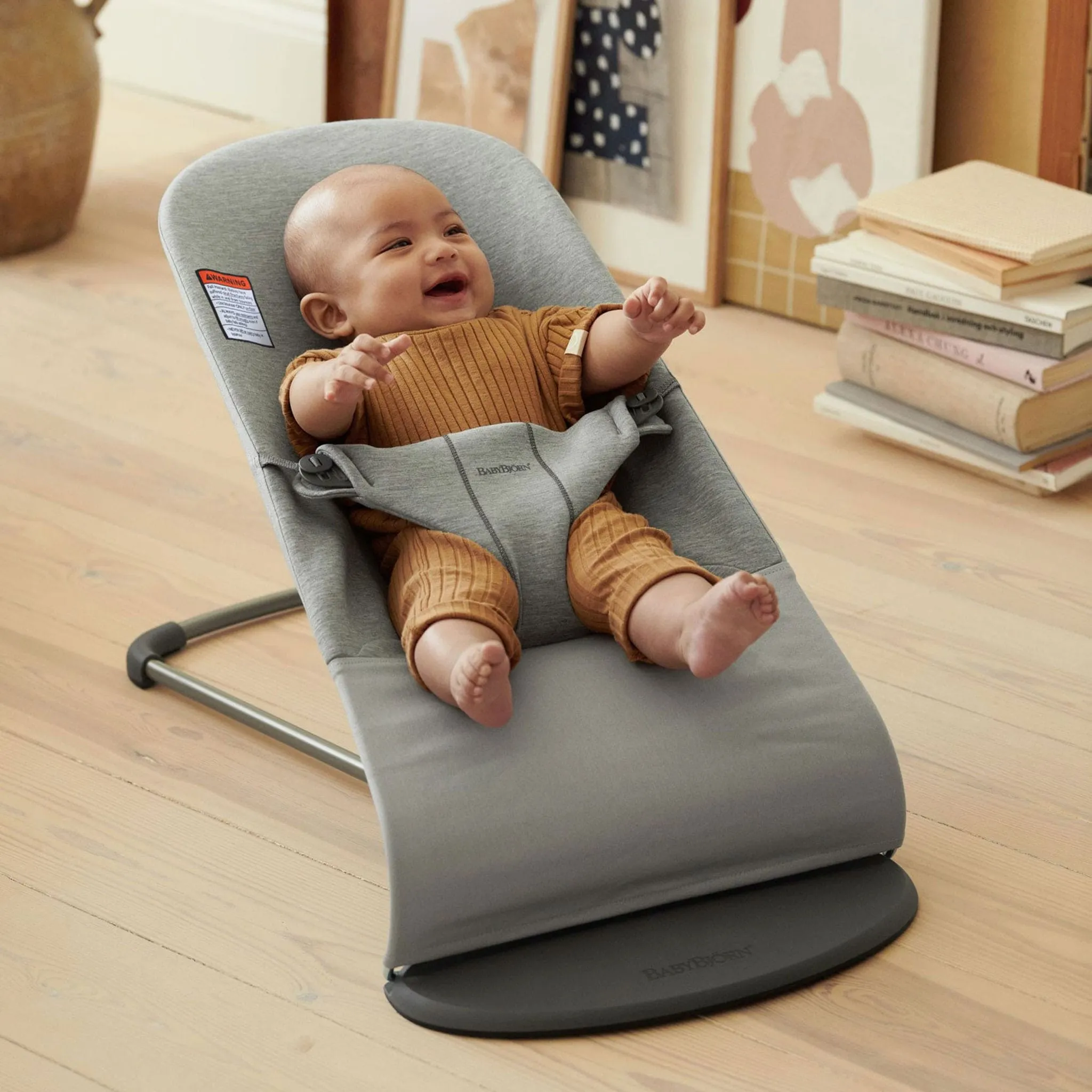 Babybjorn Siège Berçant Bliss 3D Jersey - Gris