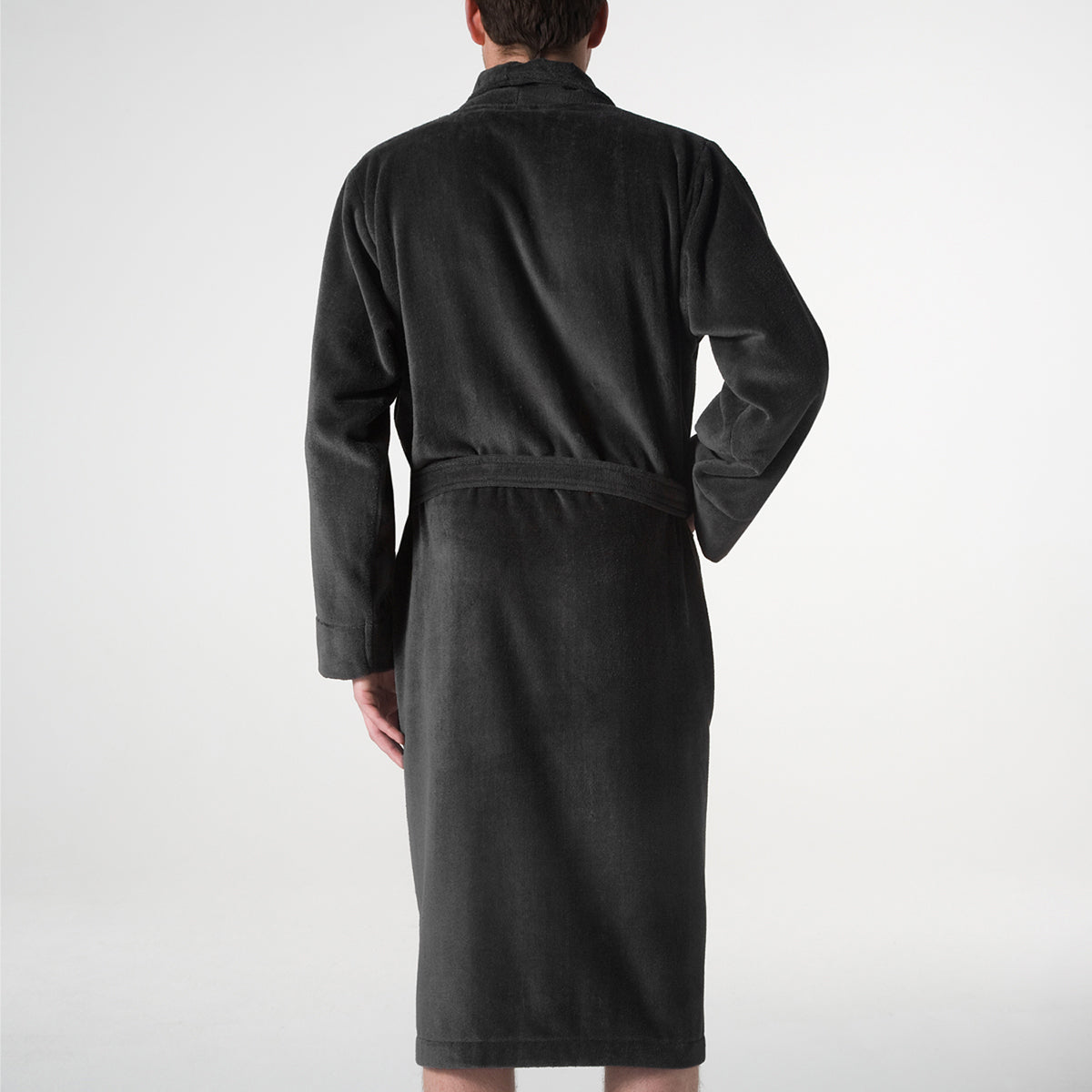 Seahorse badjas Pure - Zwart - L