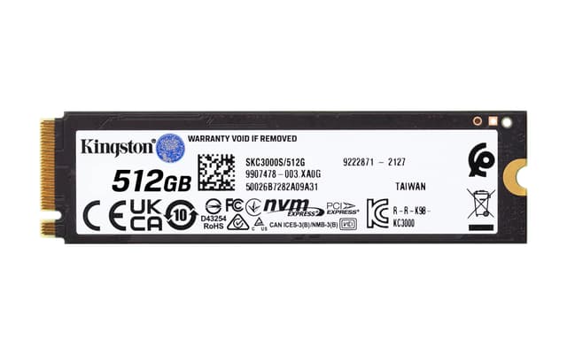 Kingston KC3000 PCIe 4.0 internal NVMe SSD (512GB)