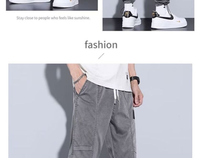 Wewewow - Rechte broek met grafische print en gemiddelde taillehoogte