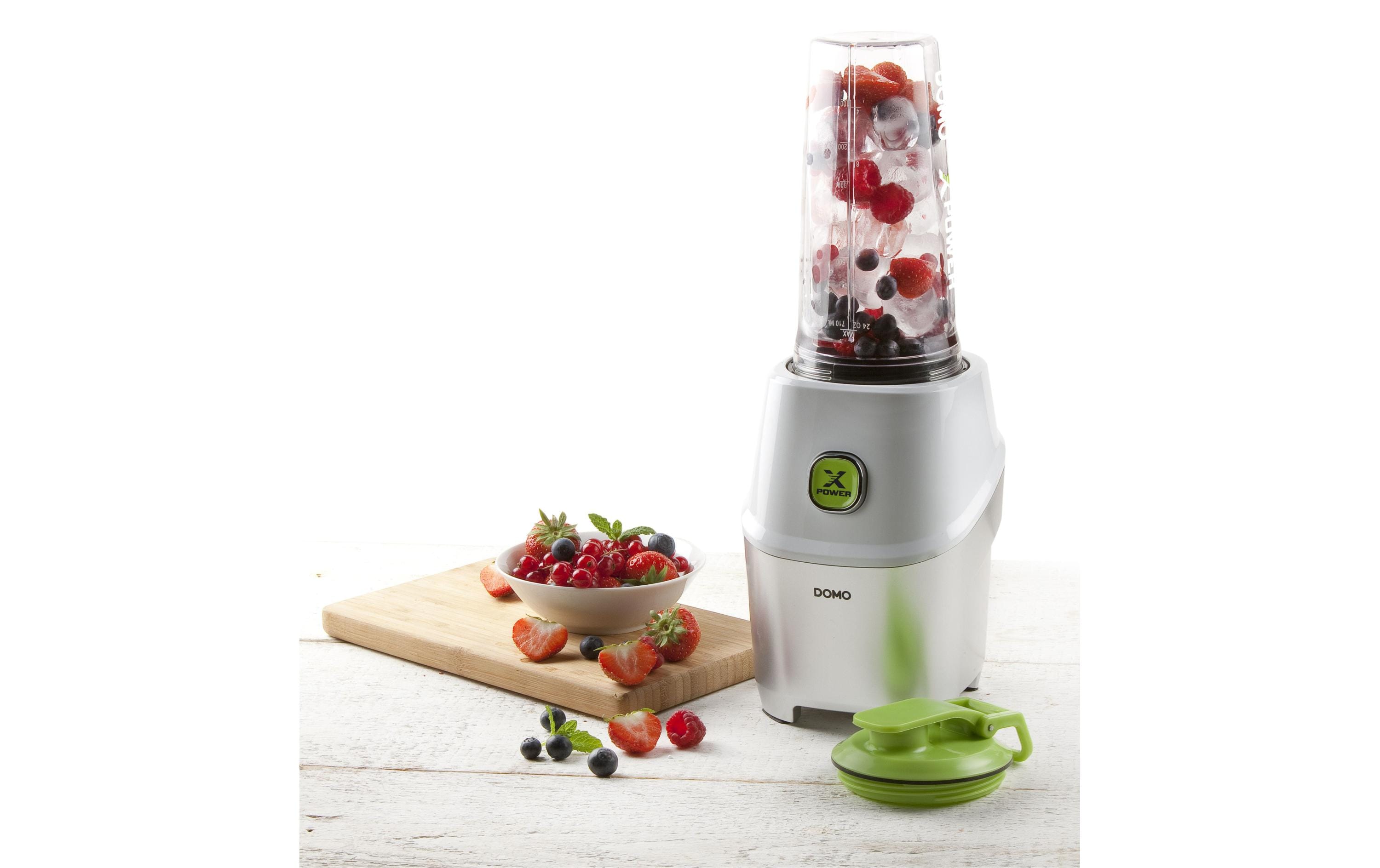 Standmixer Xpower DO700BL Weiss/GrünMixer und Trinkbehälter in einem