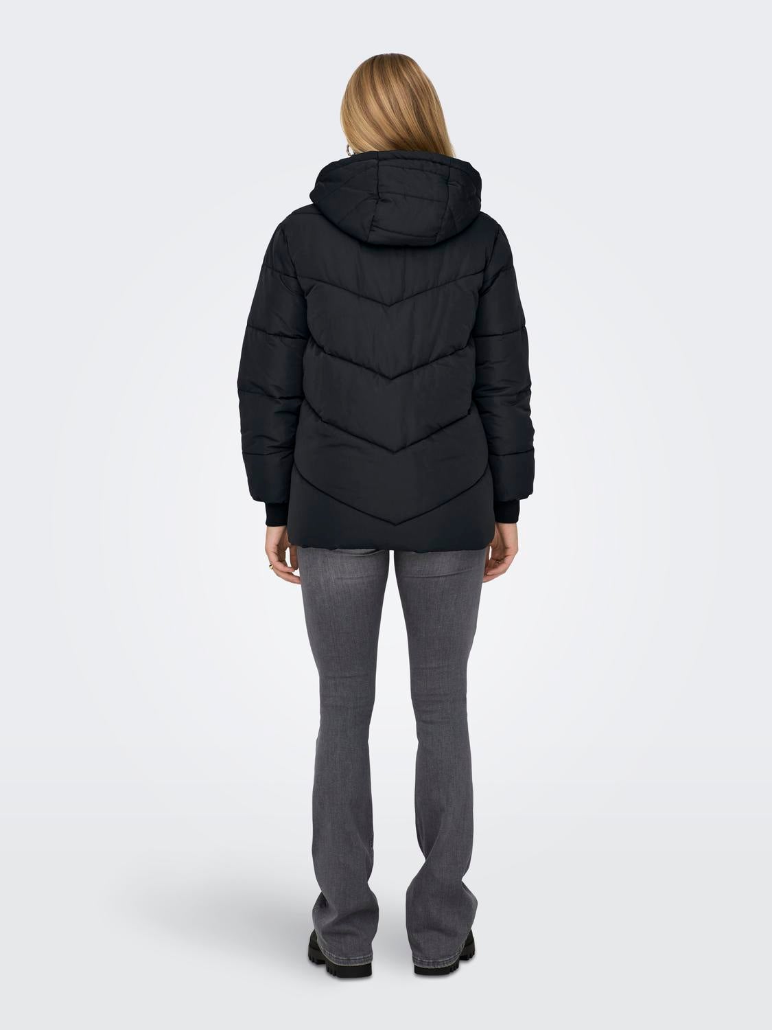 OLMADDIE Steppmantel Black