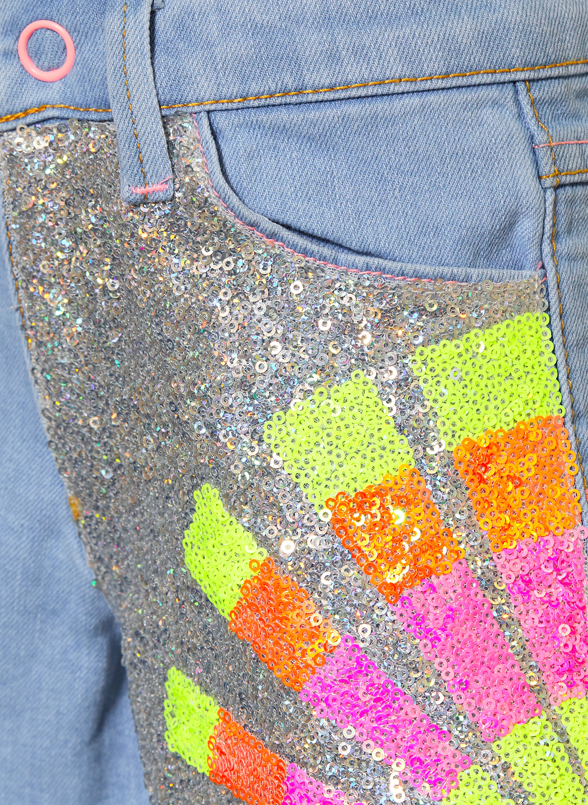 Billieblush Jeansshorts mit Pailletten
