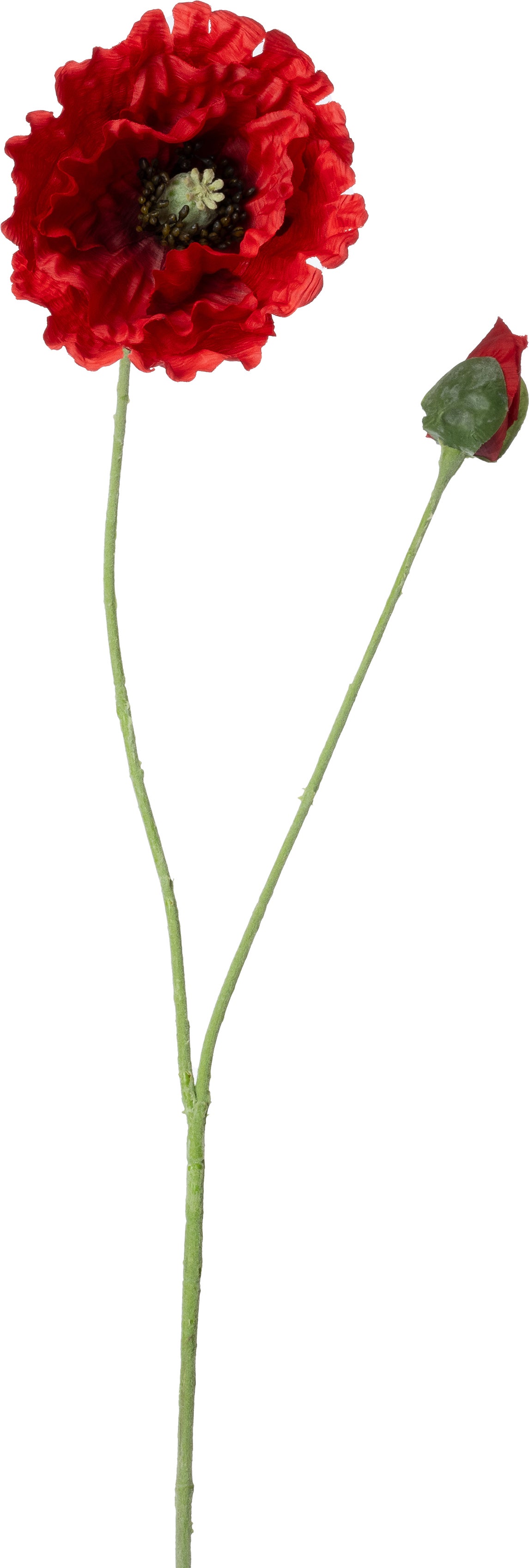Intratuin kunstbloem Klaproos rood 70 cm