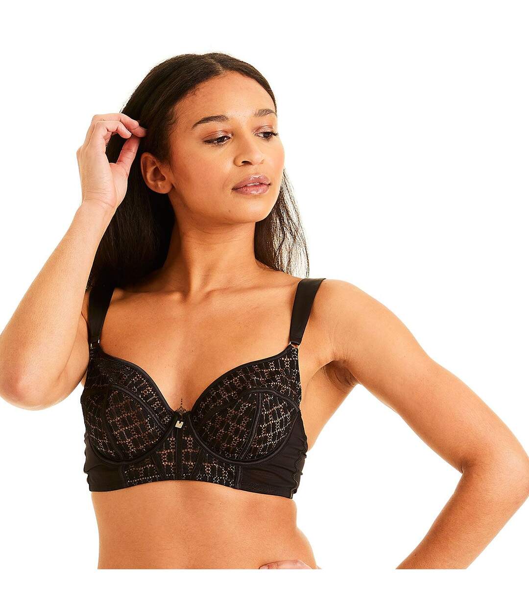 Soutien-gorge à armatures noir Merveilleux