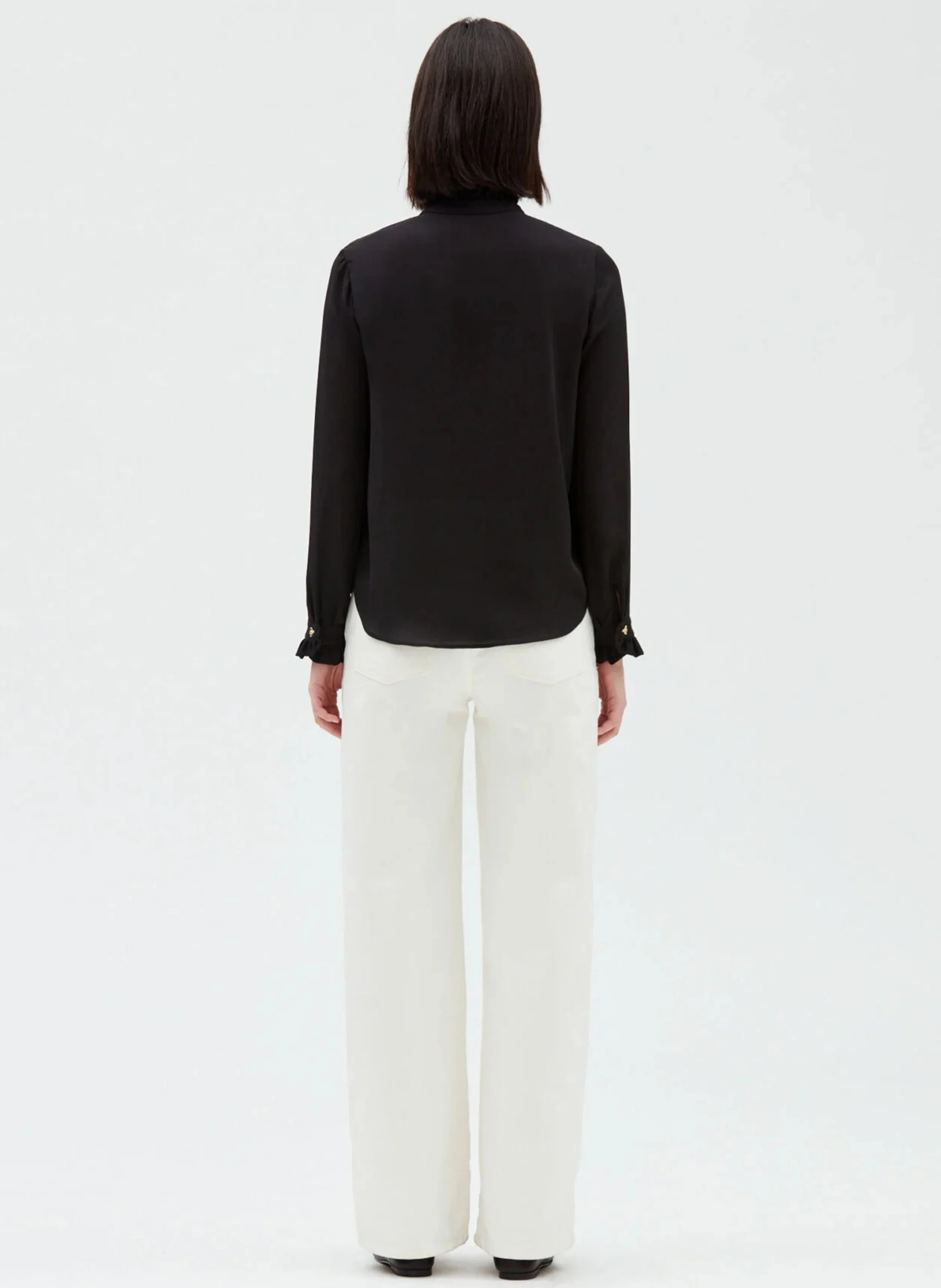Chemise col victorien| Noir