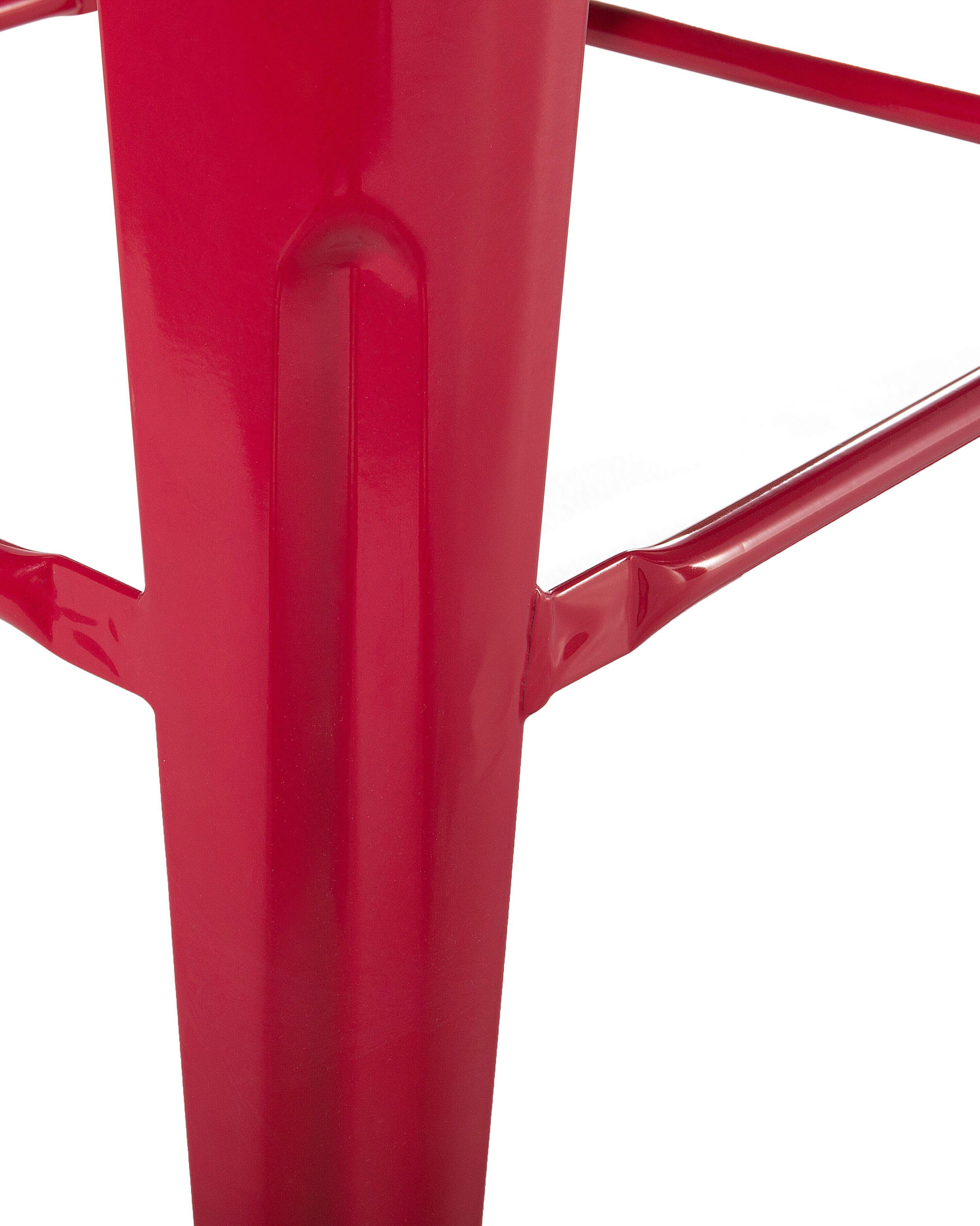 Set van 2 barkrukken CABRILLO Metaal Rood