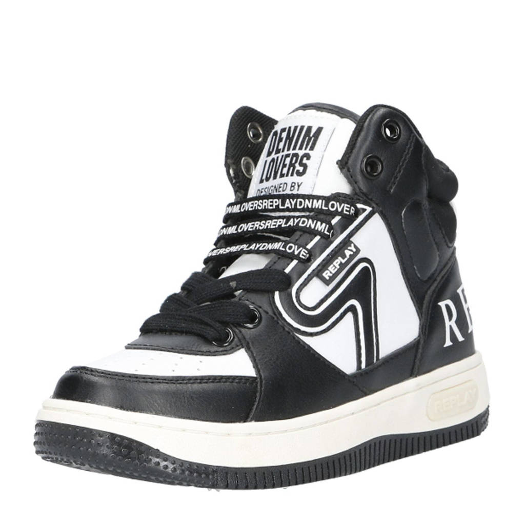 REPLAY sneakers zwart/wit