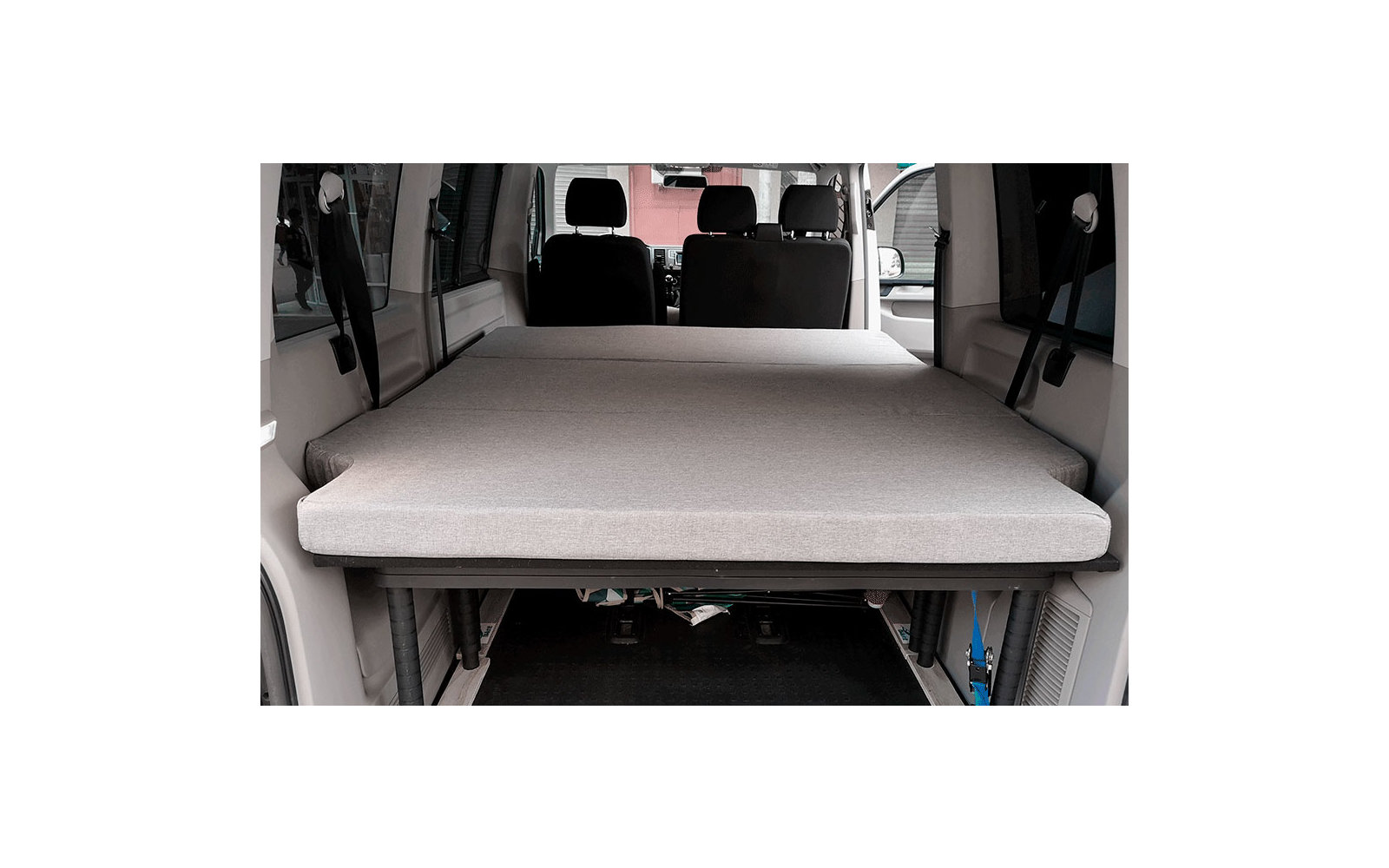 K`Foam Faltmatratze mit Visko für Hinterraum VW T5 / T6 / T6.1 Multivan, Caravelle und California Beach