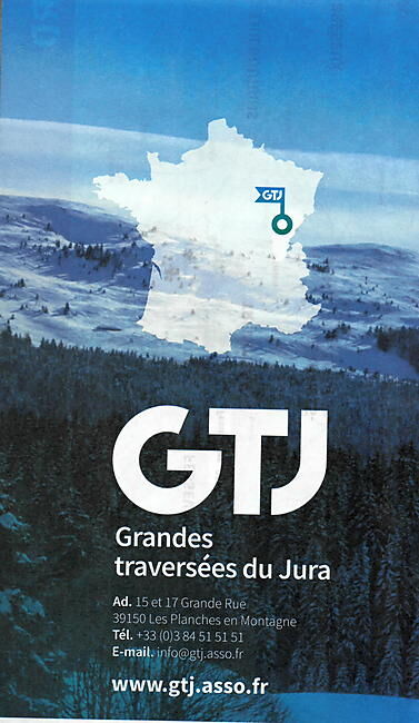 GTJ - CARTE GTJ MASSIF DU JURA HIVER