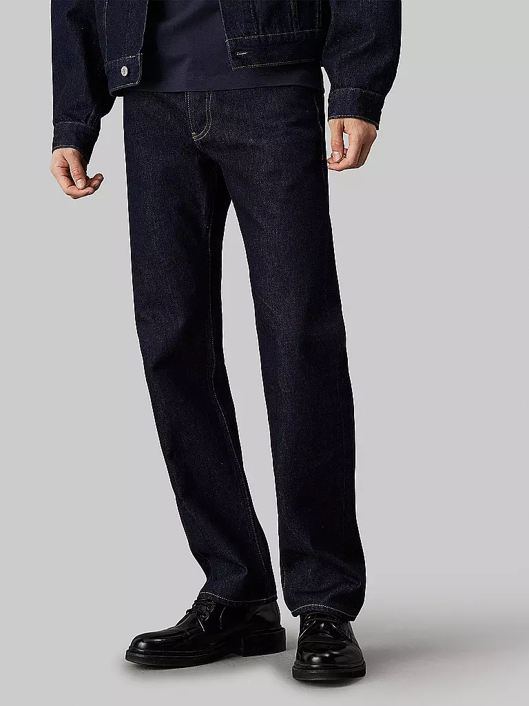 CALVIN KLEIN JEANS Jeans Straight FIt dunkelblau