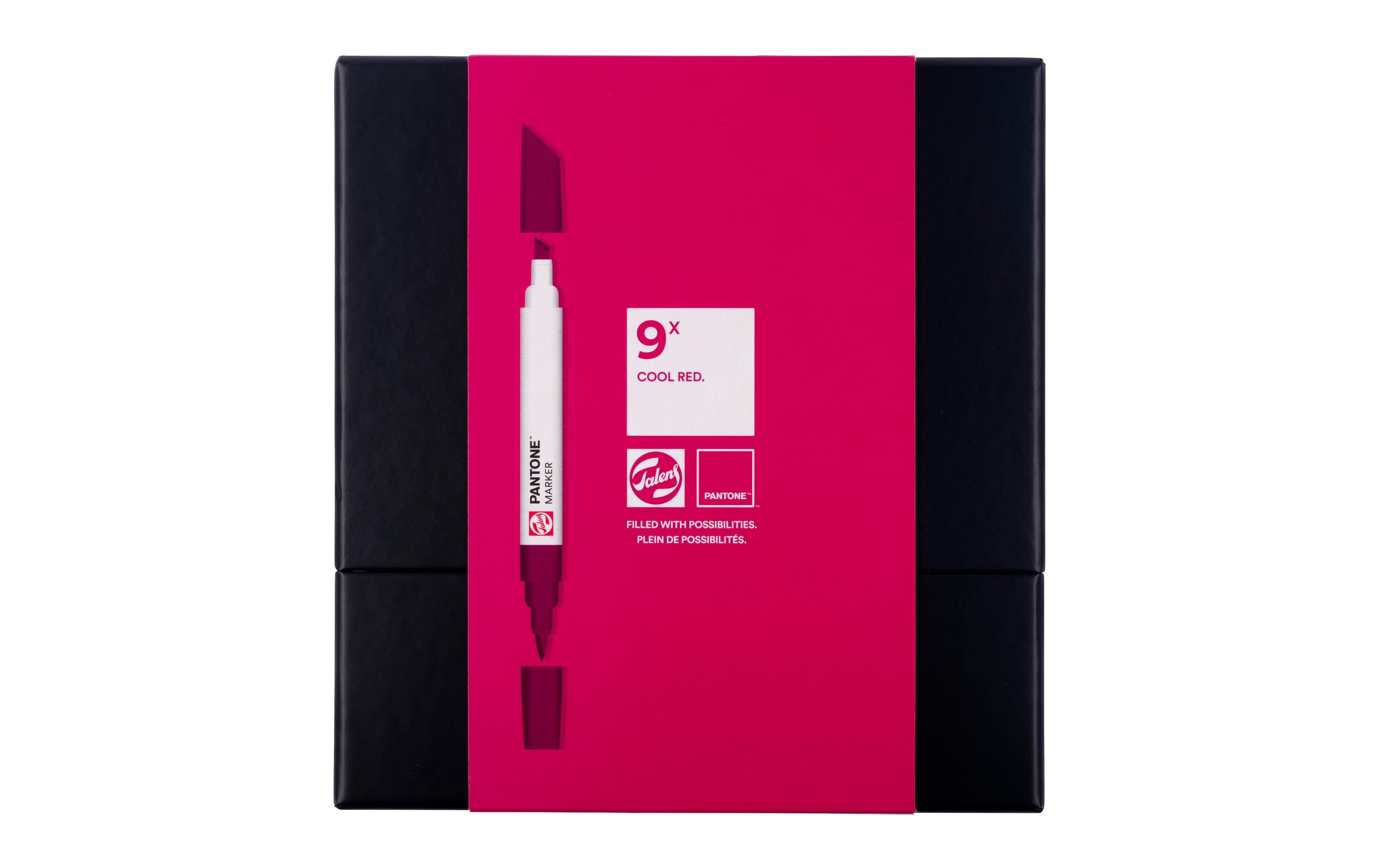 Pantone Marker Set 9x RotWasserbasierte Marker